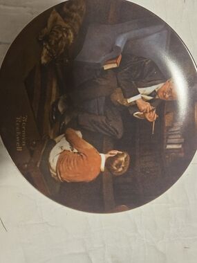 Norman Rockwell Collector Plate Title The Tycoon